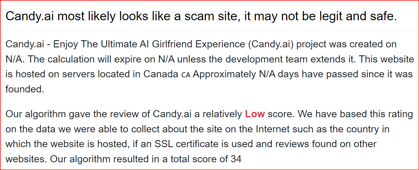 Safewebtalk Review about Candy Ai