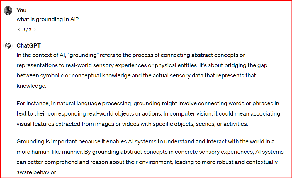 What is Grounding in Ai